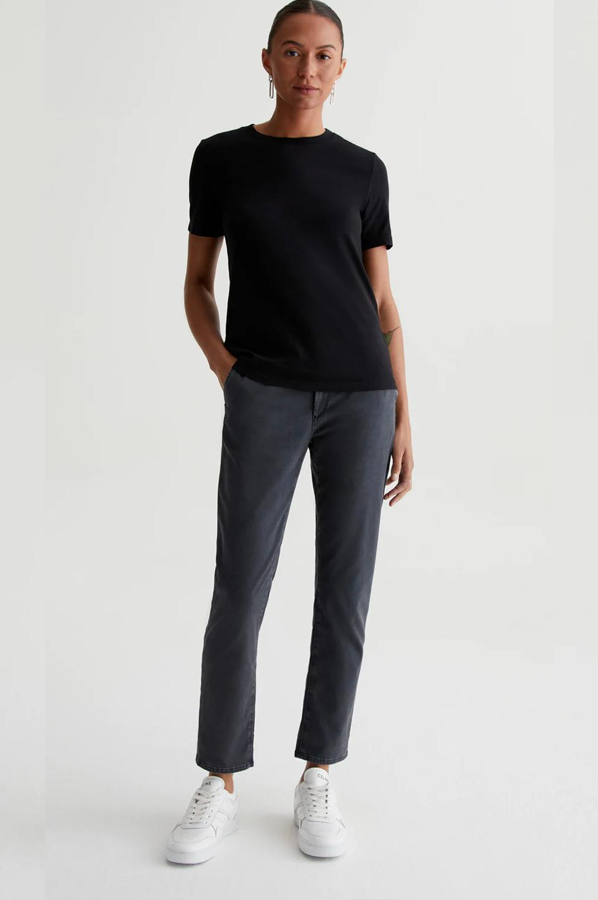 Ag grey crop tailored casual trouser pant
