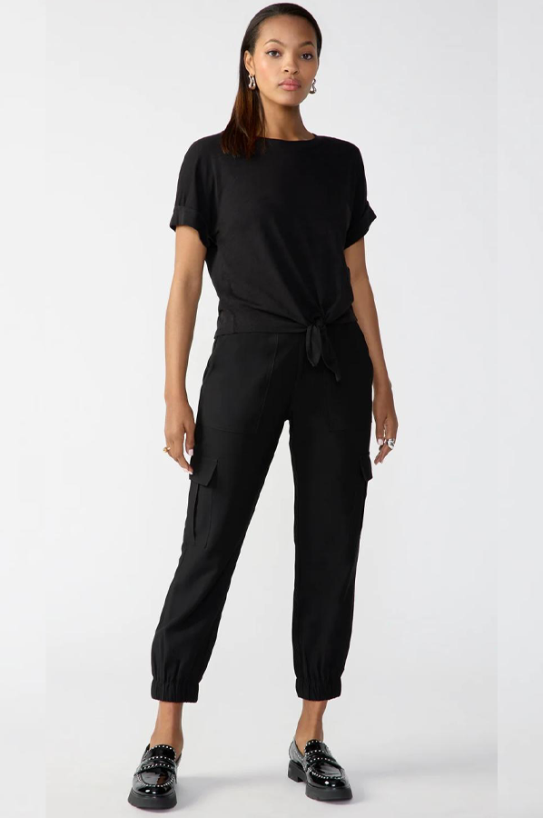 Black ankle cargo jogger pant by Sanctuary Clothing